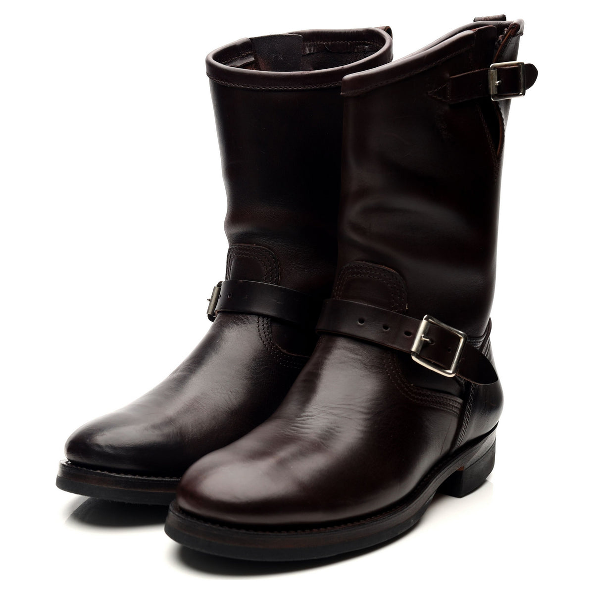 Dark Brown Leather Engineer Boots UK 7 US 7.5
