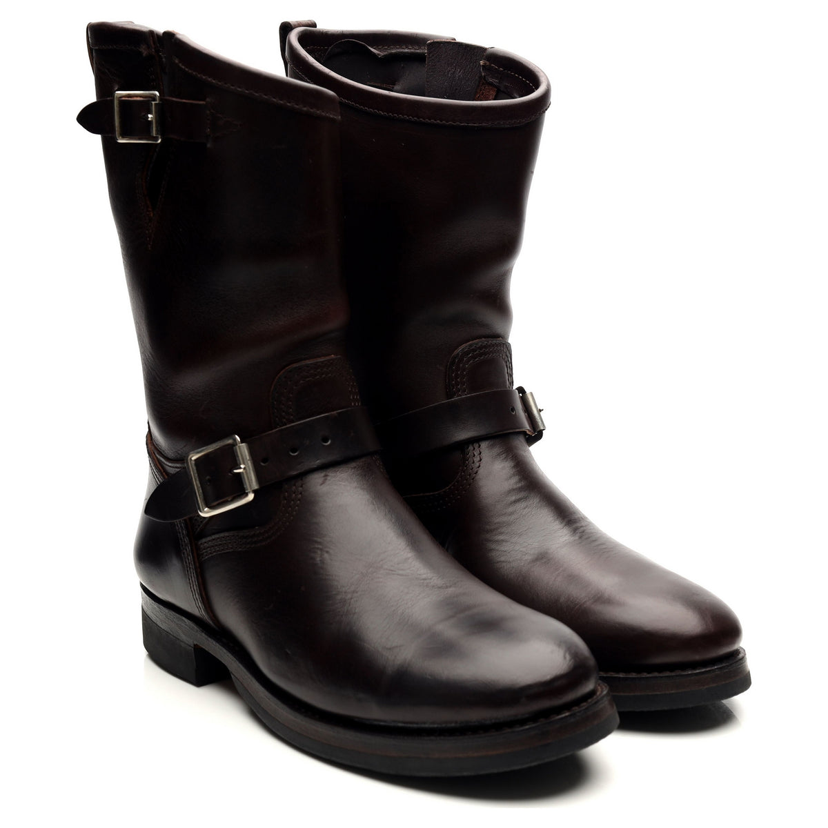 Dark Brown Leather Engineer Boots UK 7 US 7.5