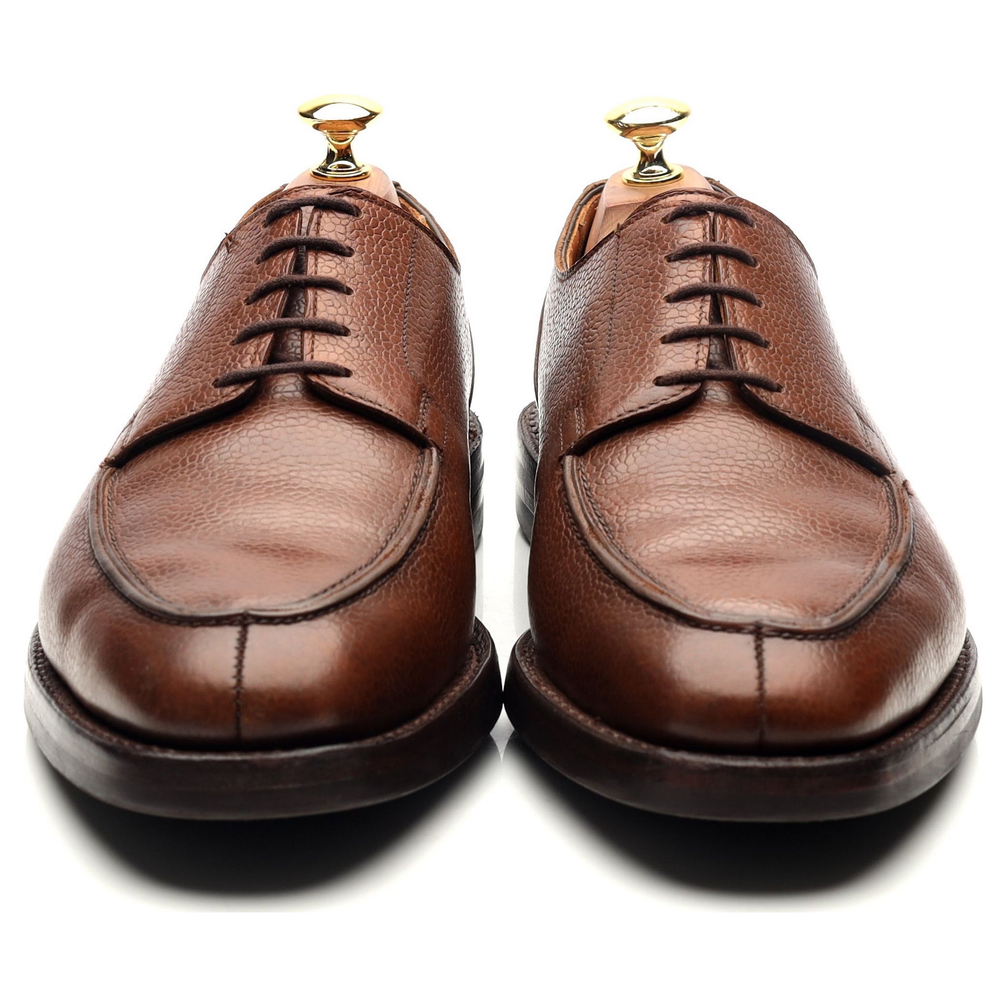Montagu' Brown Leather Split Toe Derby UK 8.5 E - Abbot's Shoes