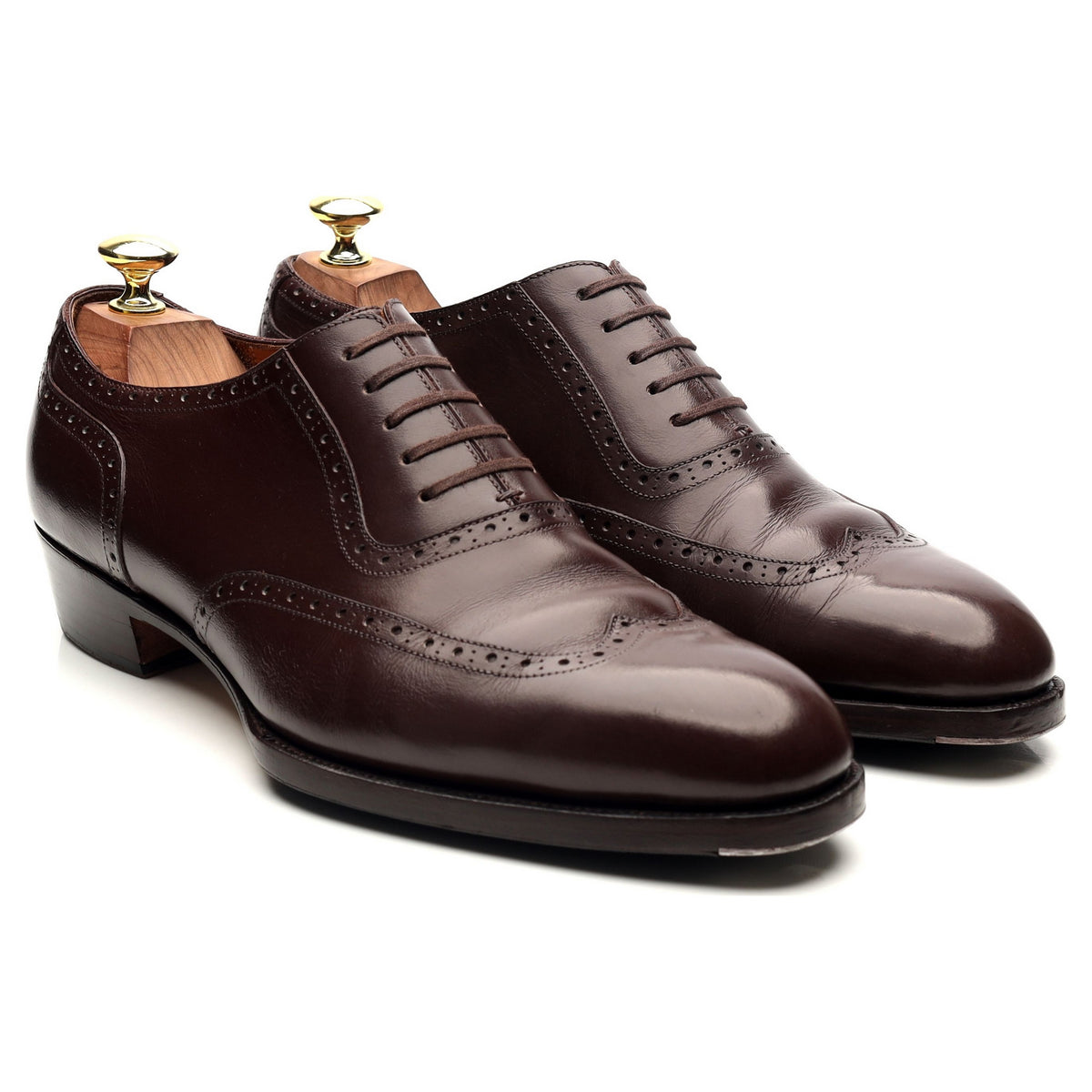 Oct. Tenth Dark Brown Leather Oxford Brogues UK 7.5
