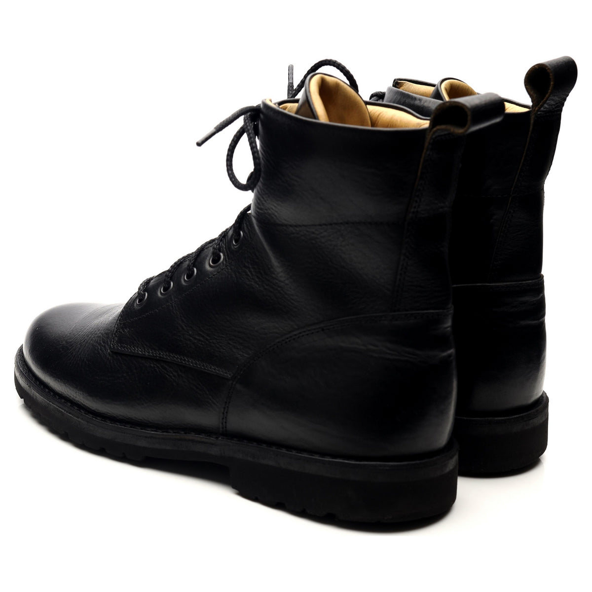 &#39;Z525&#39; Black Leather Explorer Cervino Boots UK 11 EU 45