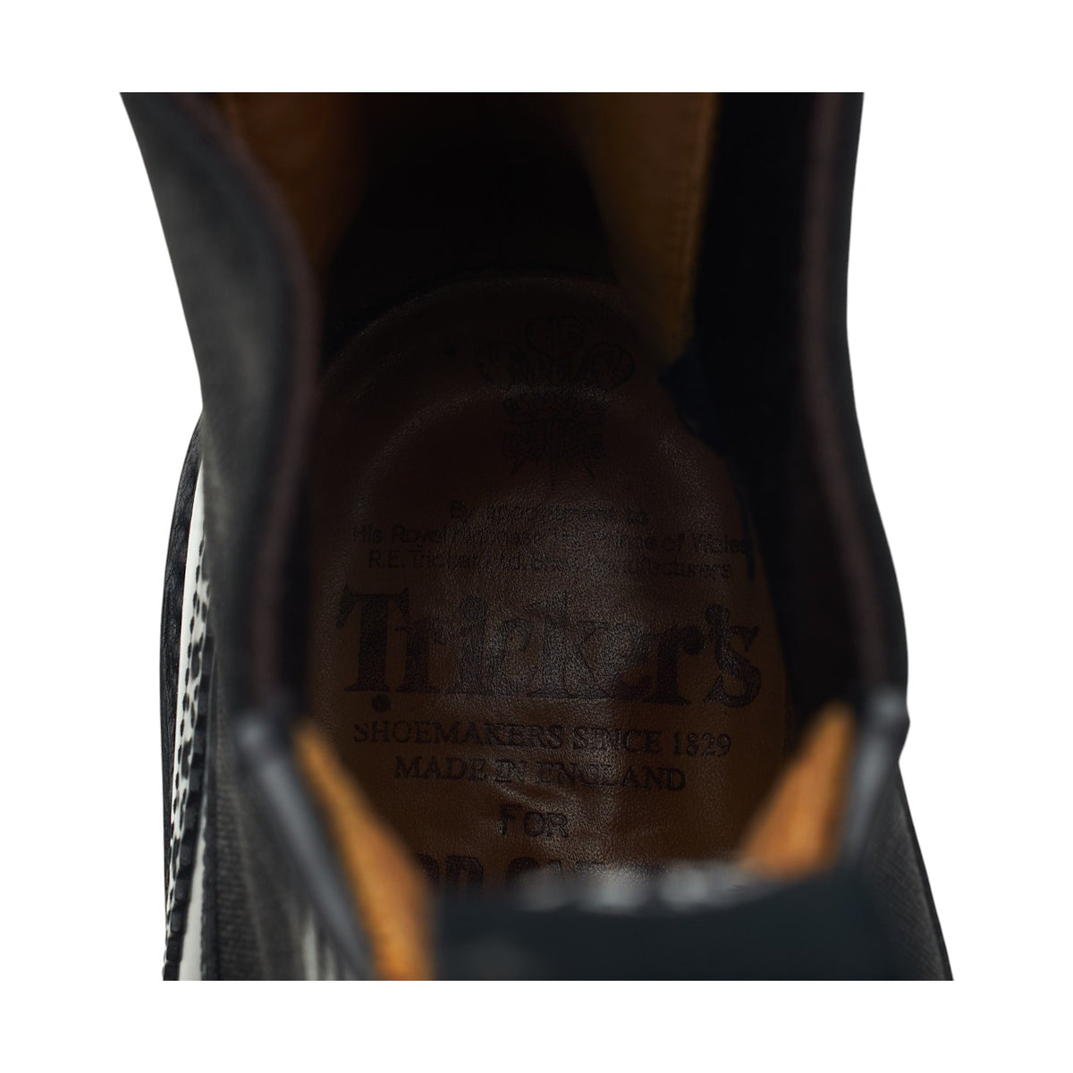 'Henry' Black Leather Brogue Chelsea Boots UK 7