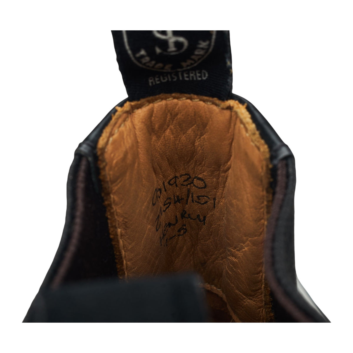 'Henry' Black Leather Brogue Chelsea Boots UK 7