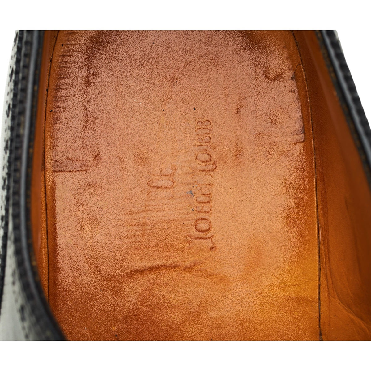 'Darby' Black Leather Derby Brogues UK 10.5 E
