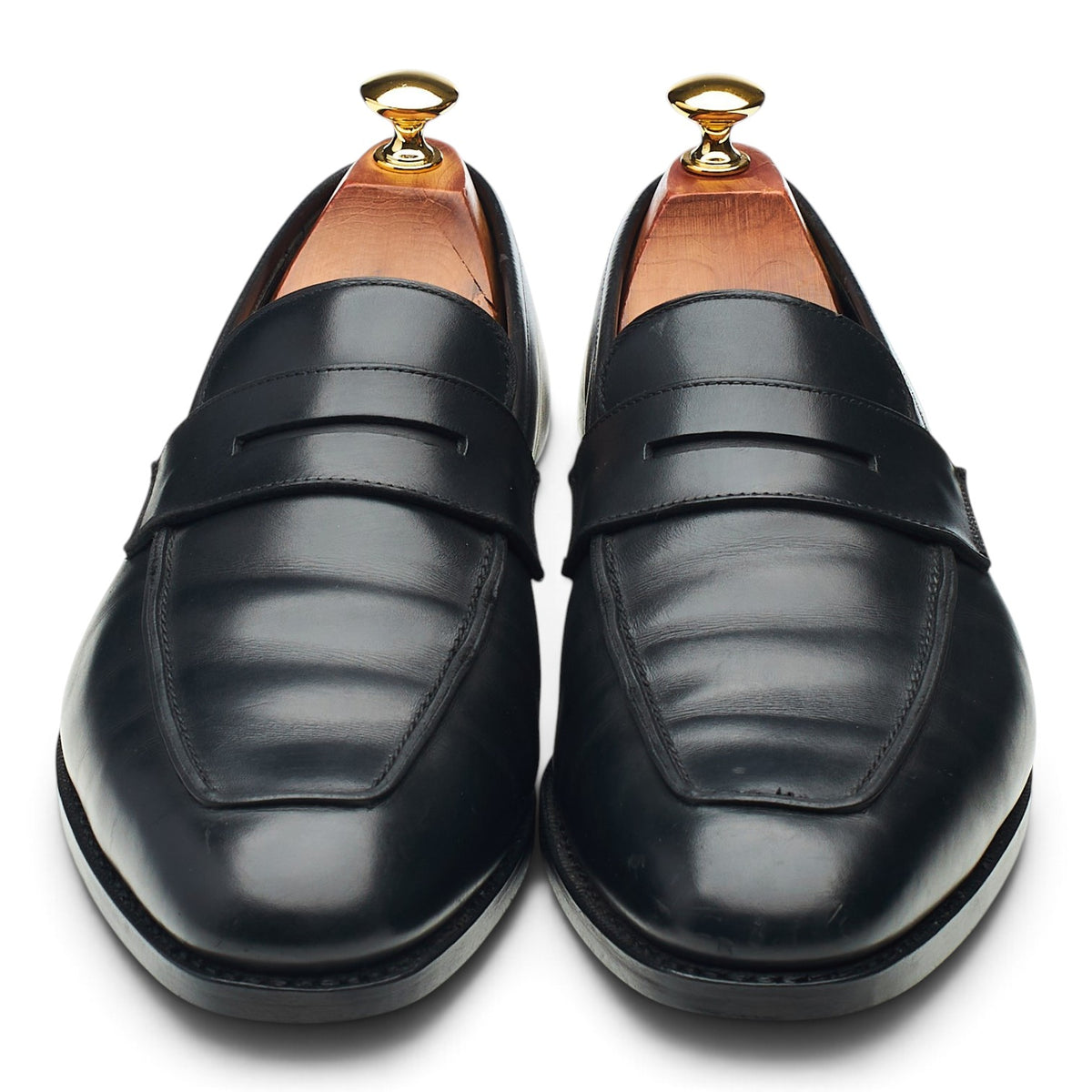 'Marston' Black Leather Loafers UK 8.5 E