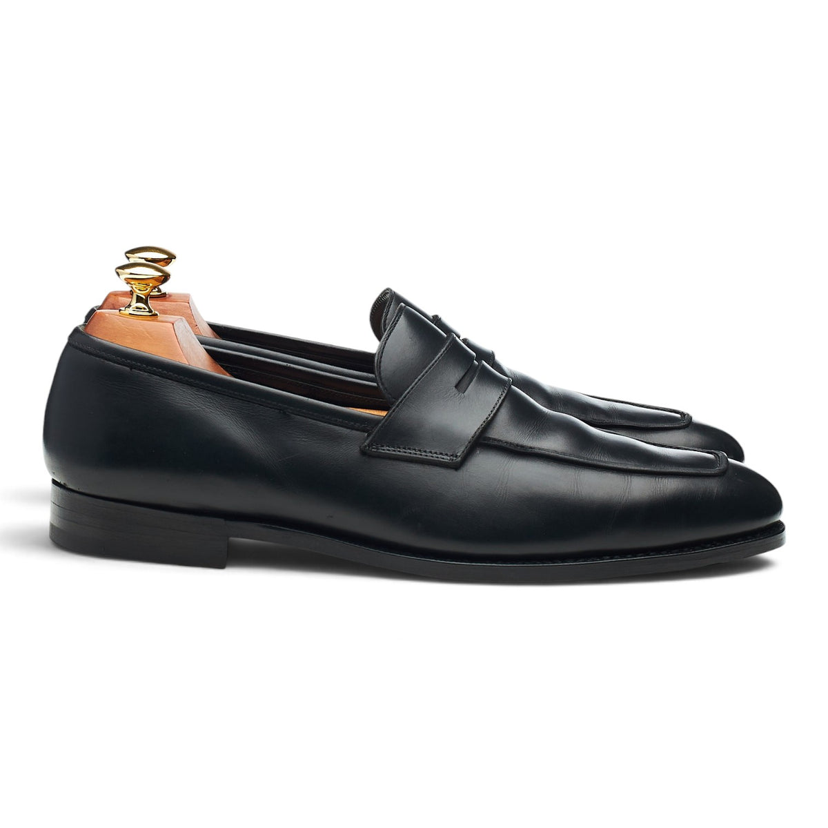 'Marston' Black Leather Loafers UK 8.5 E