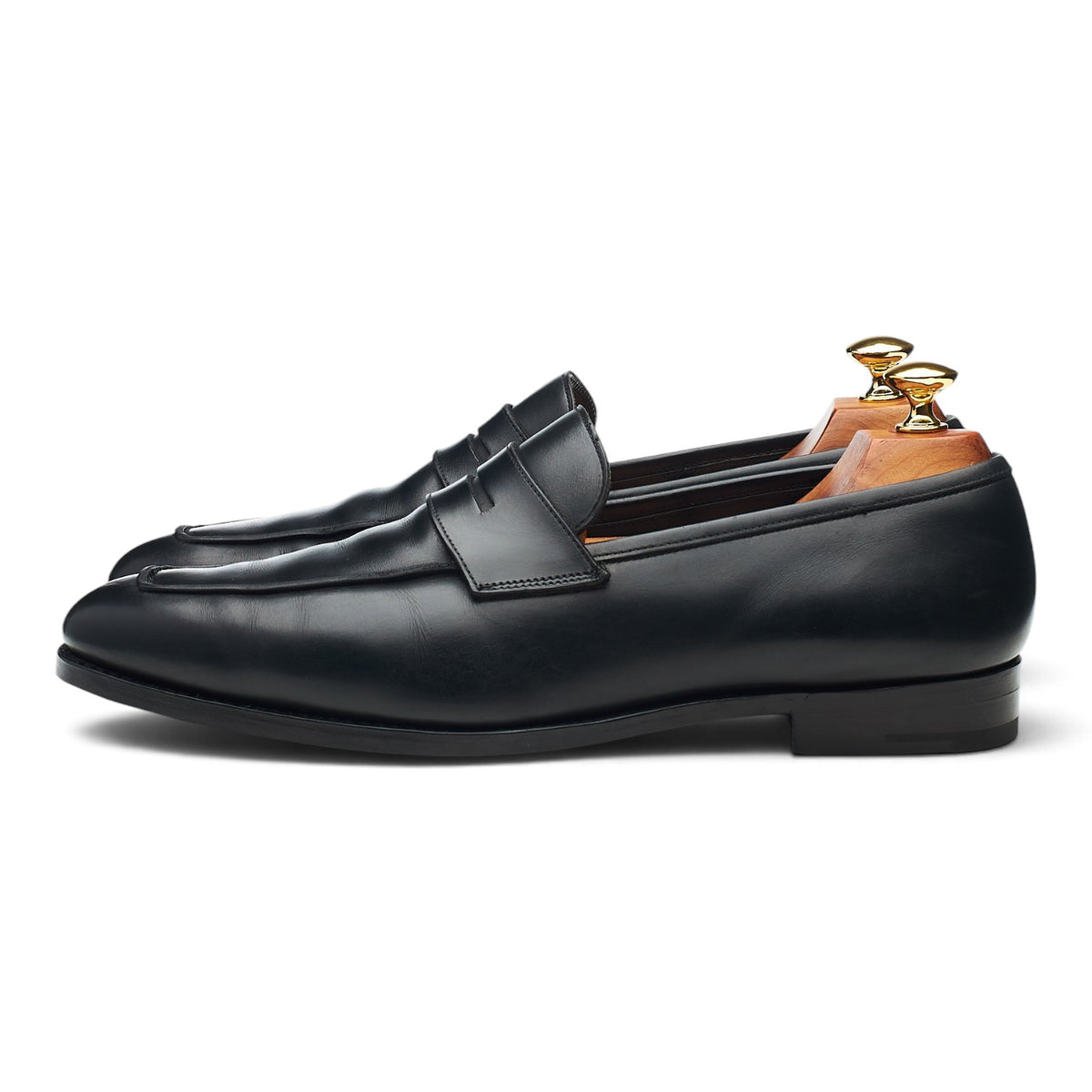 'Marston' Black Leather Loafers UK 8.5 E