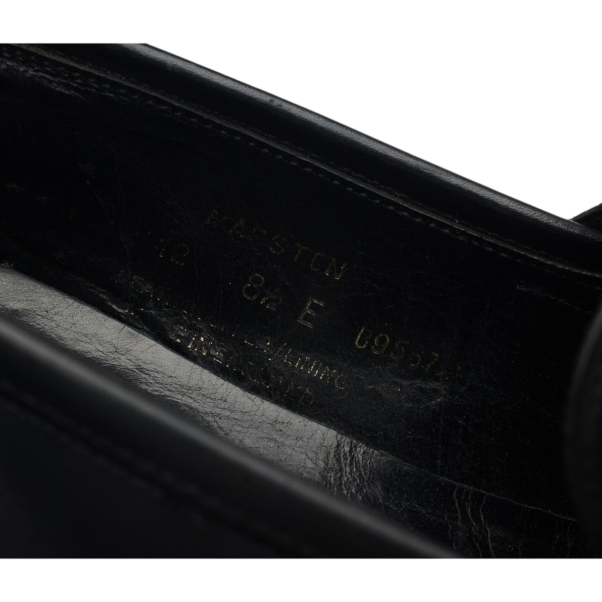 'Marston' Black Leather Loafers UK 8.5 E