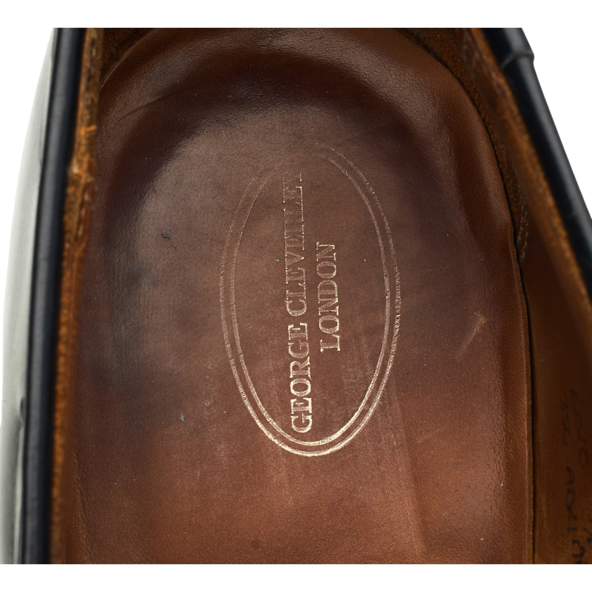 'Adrian' Black Leather Tassel Loafers UK 9.5 E