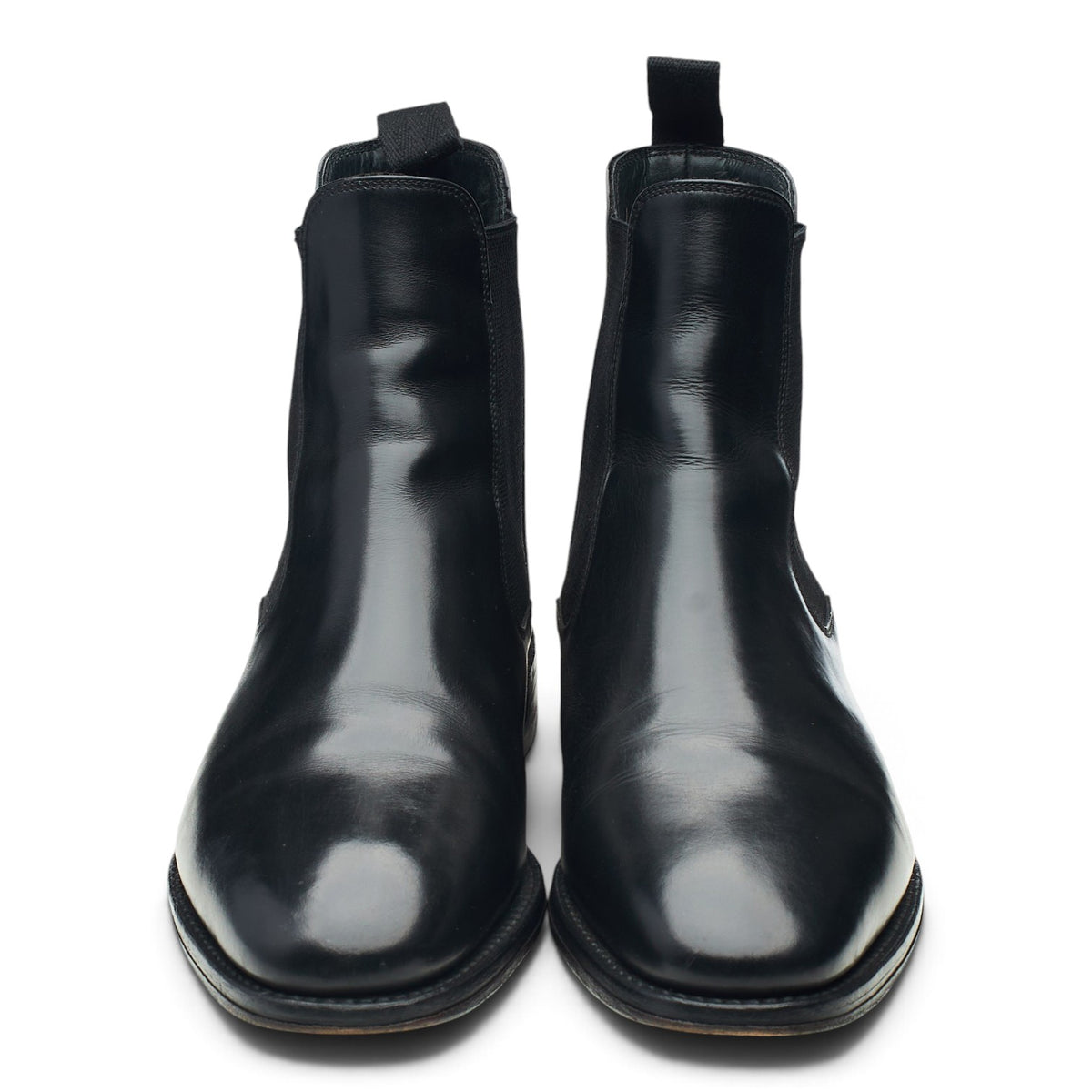 Herring 'Coltham' Black Leather Chelsea Boots UK 7.5 F