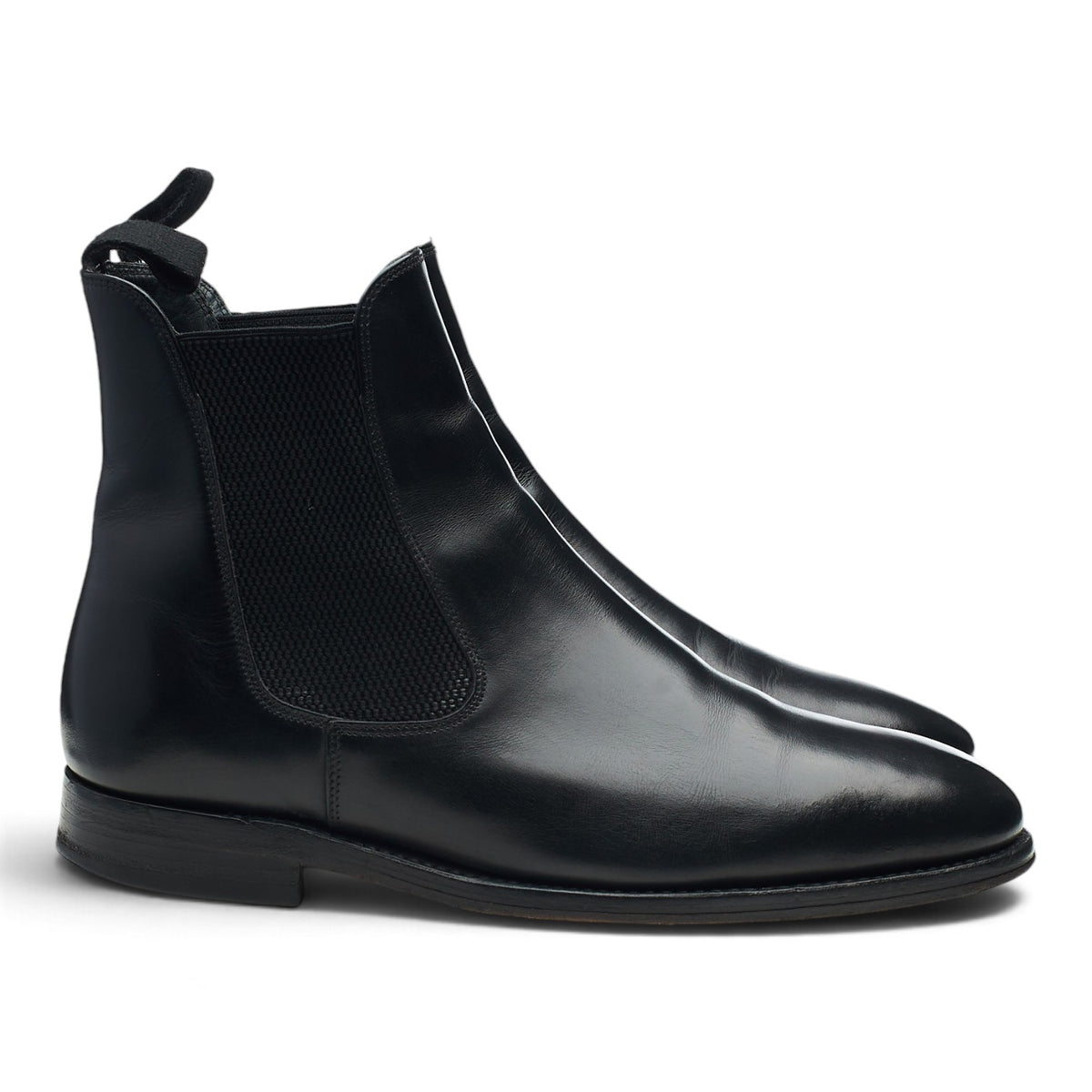 Herring 'Coltham' Black Leather Chelsea Boots UK 7.5 F