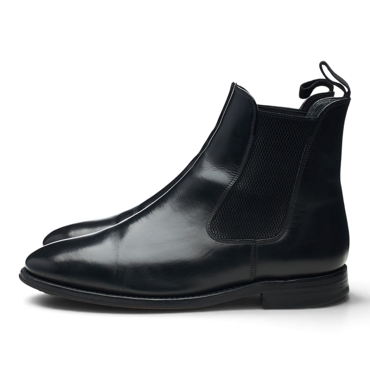 Herring 'Coltham' Black Leather Chelsea Boots UK 7.5 F