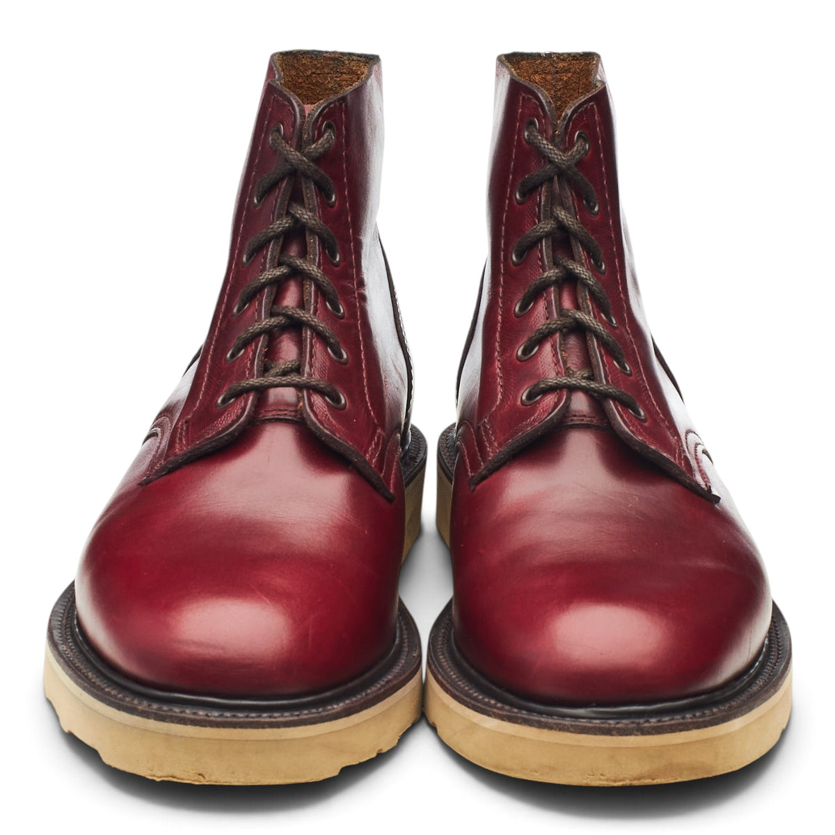 'Harrison' Oxblood Leather Boots UK 7.5 F
