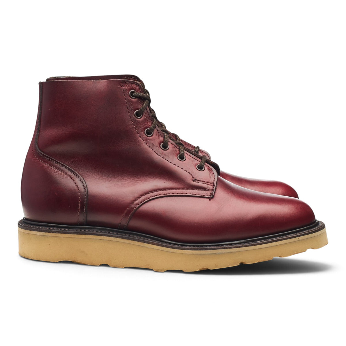 'Harrison' Oxblood Leather Boots UK 7.5 F