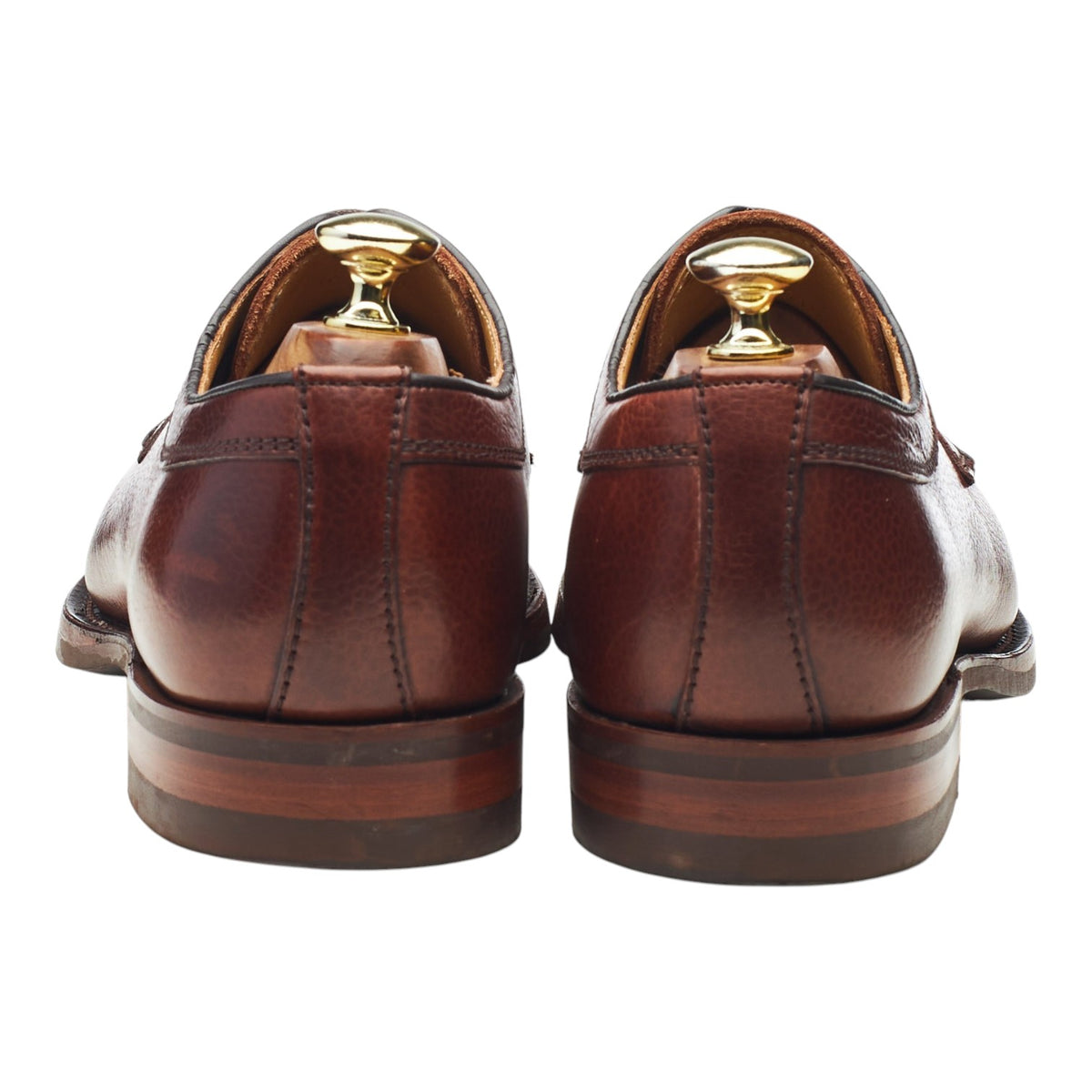 'Skye' Brown Grain Leather Derby UK 7.5 F