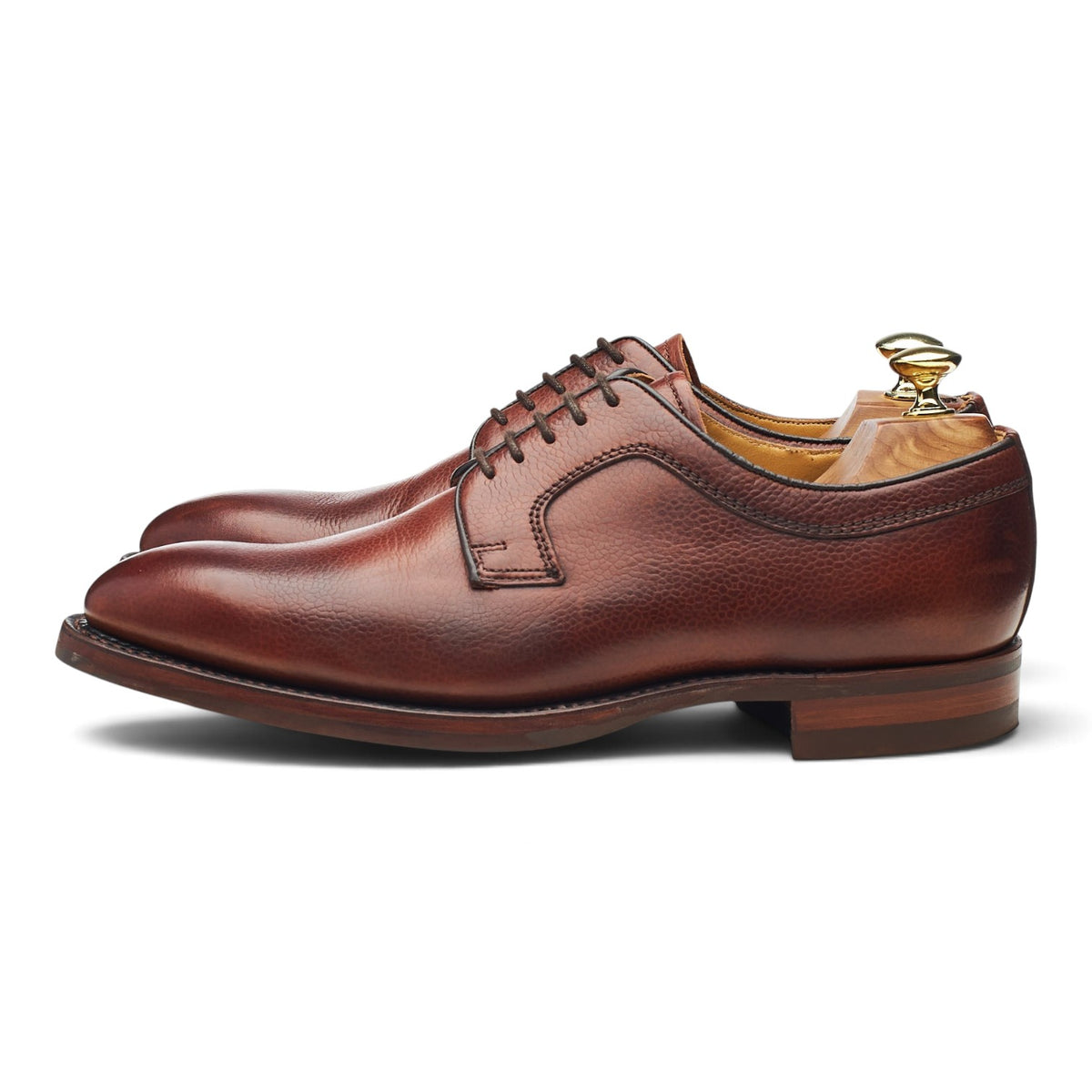 'Skye' Brown Grain Leather Derby UK 7.5 F