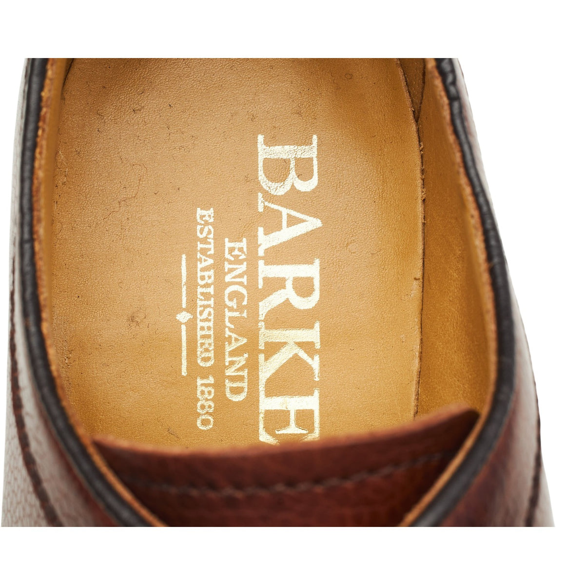 'Skye' Brown Grain Leather Derby UK 7.5 F