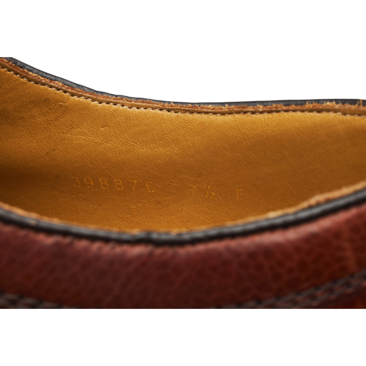'Skye' Brown Grain Leather Derby UK 7.5 F