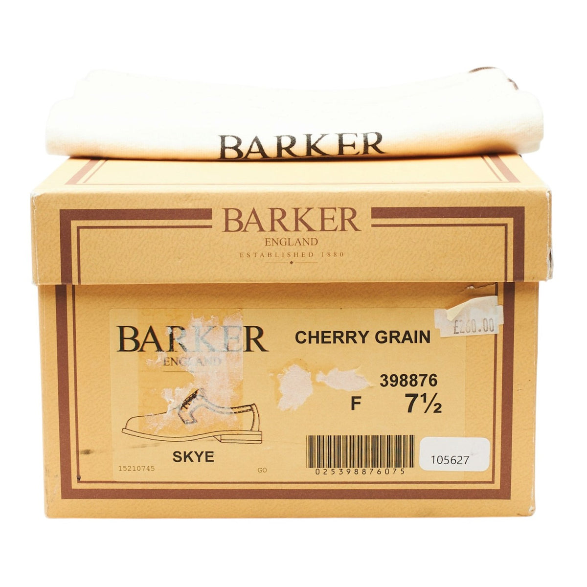 'Skye' Brown Grain Leather Derby UK 7.5 F