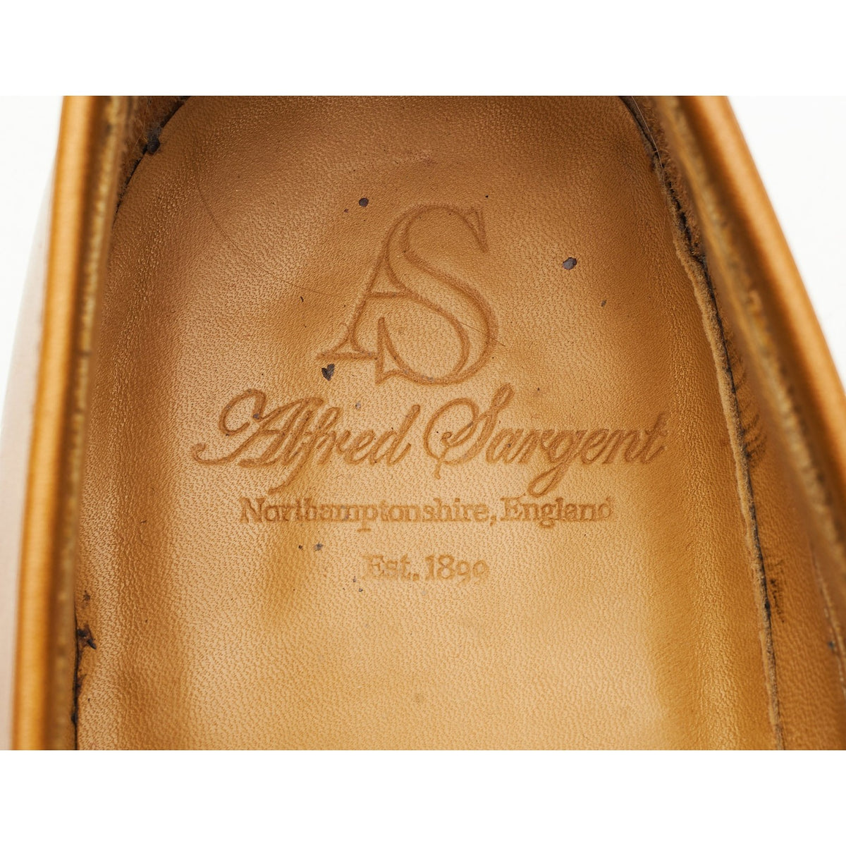 'Donald' Tan Brown Leather Loafers UK 11 E