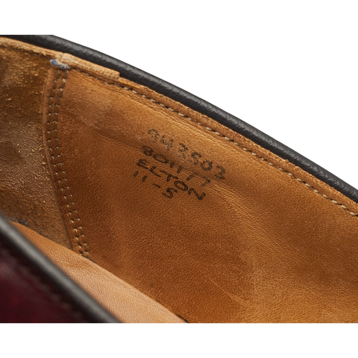 'Elton' Burgundy Leather Tassel Loafers UK 11