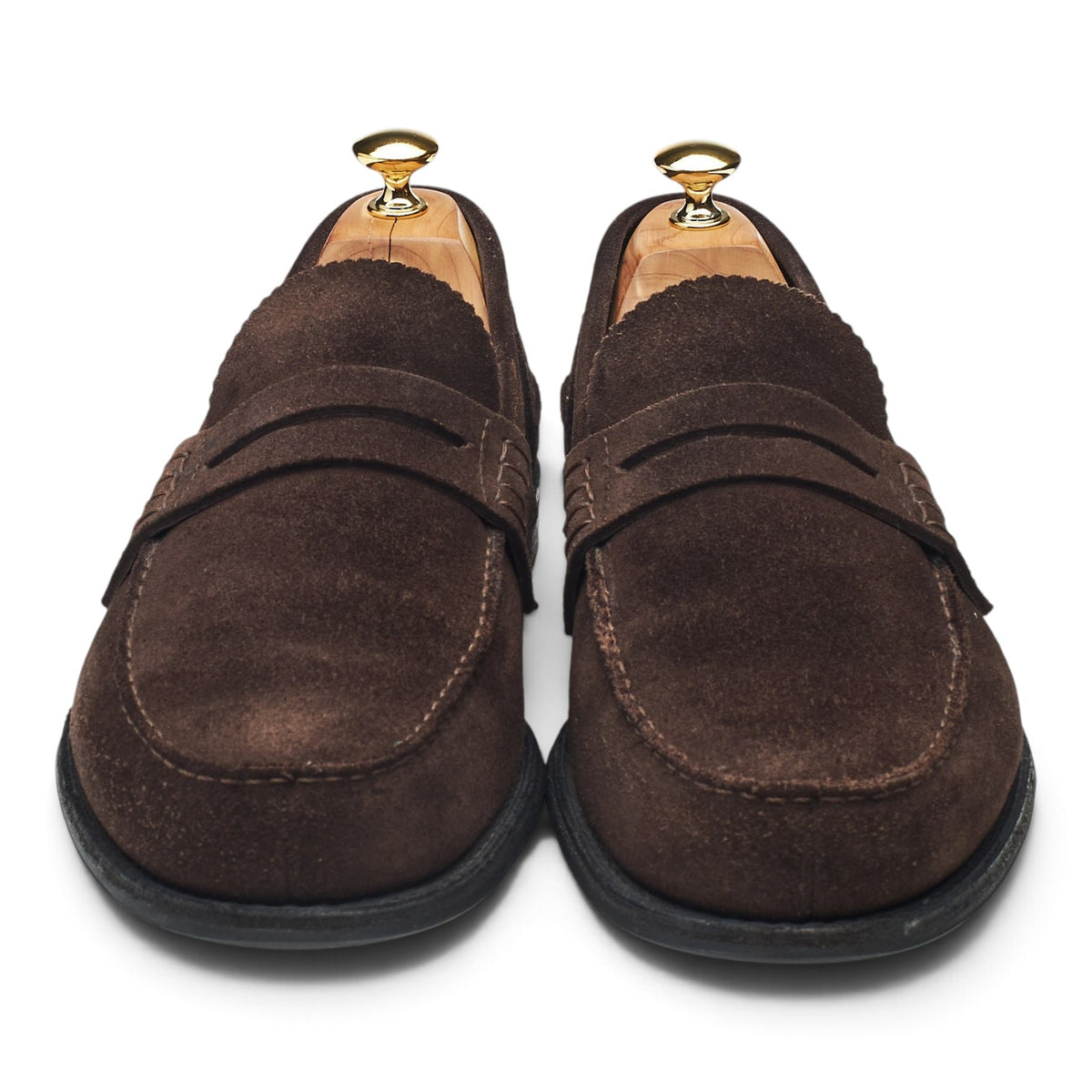 'Pembrey' Dark Brown Suede Loafers UK 11 F