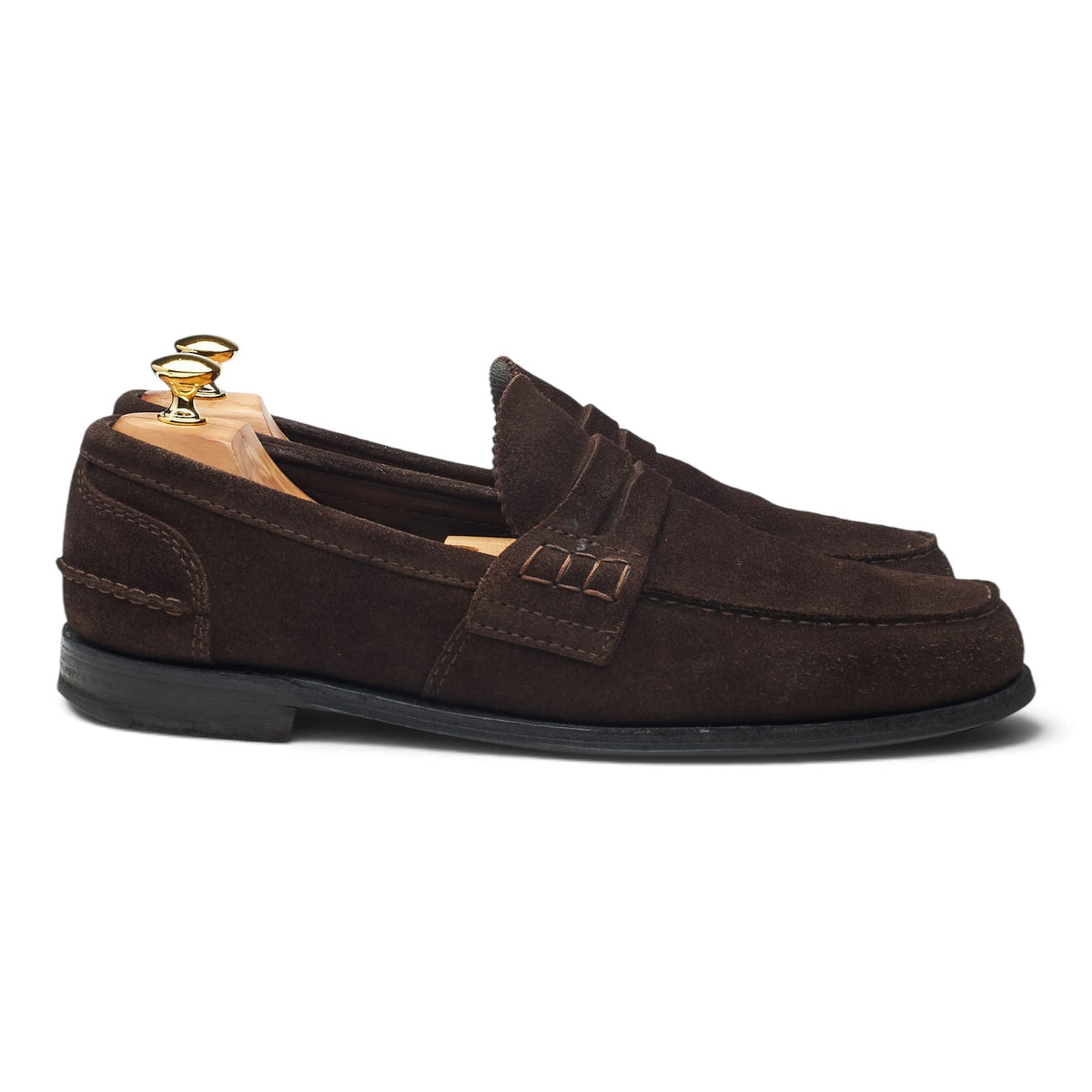 'Pembrey' Dark Brown Suede Loafers UK 11 F