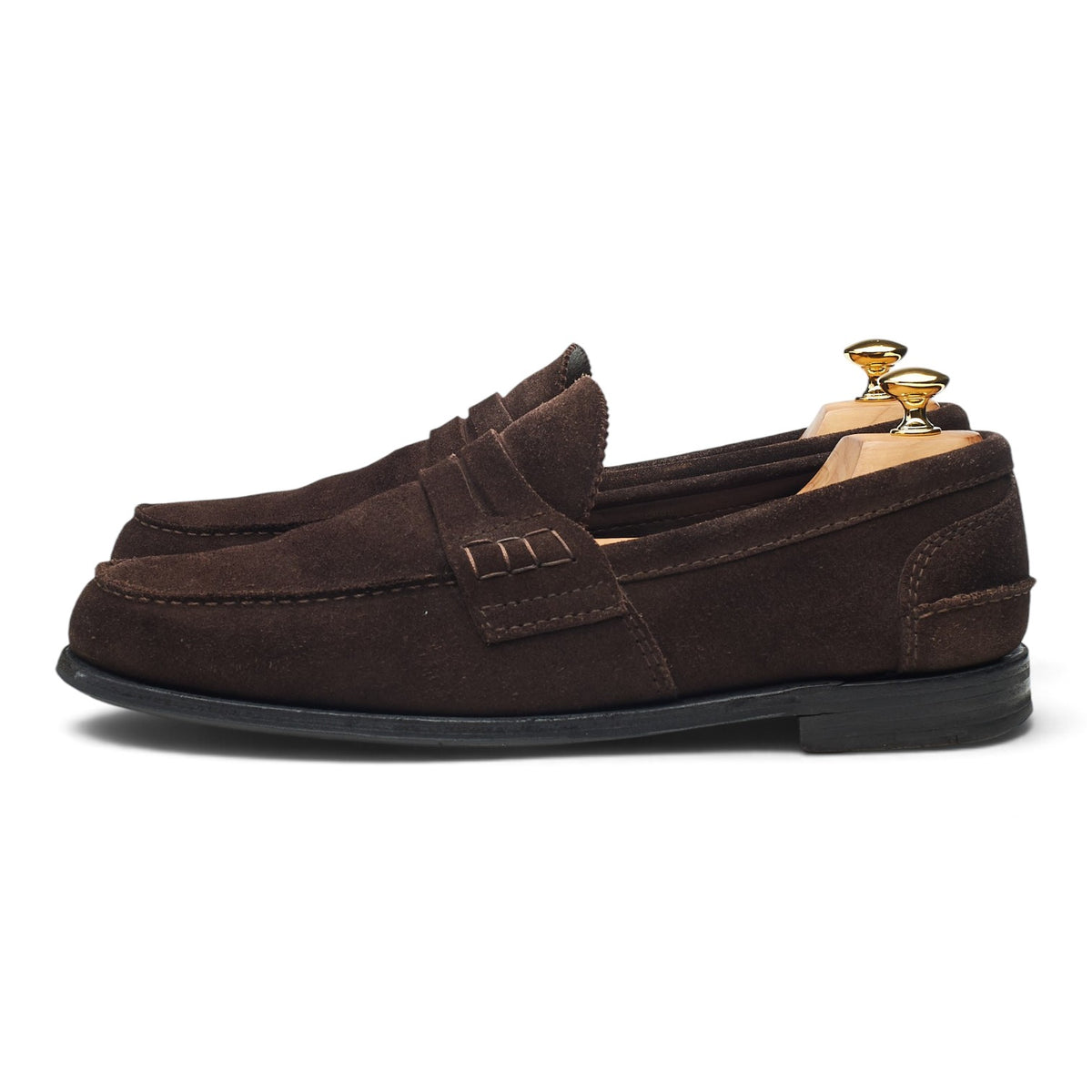 'Pembrey' Dark Brown Suede Loafers UK 11 F