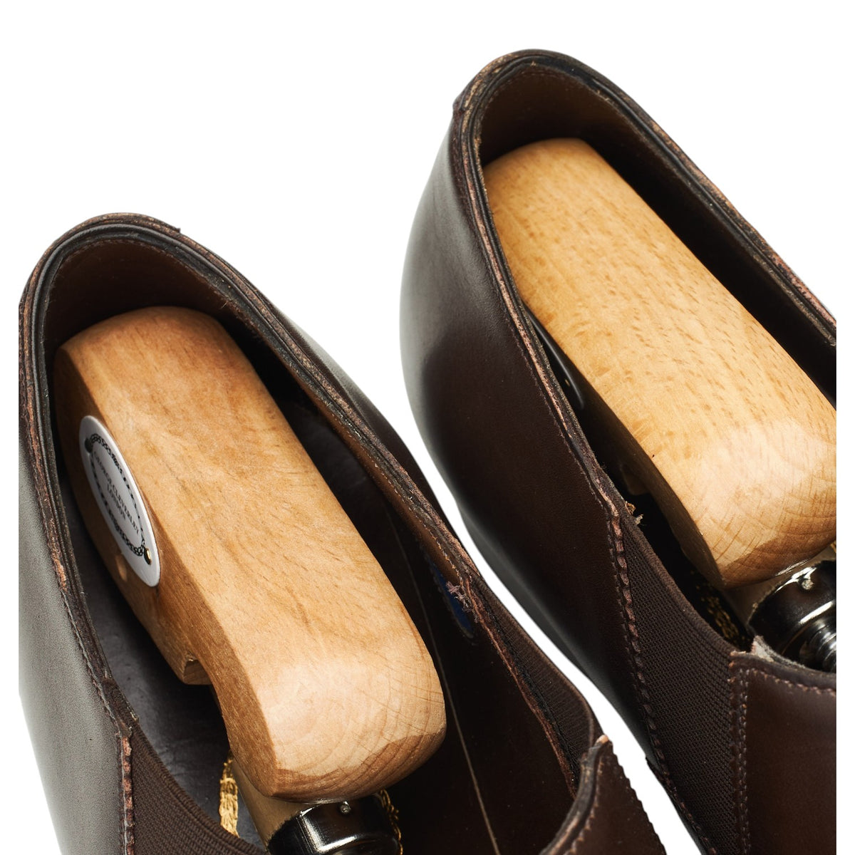 'Litchfield' Brown Leather Slip-On Loafers UK 11 D