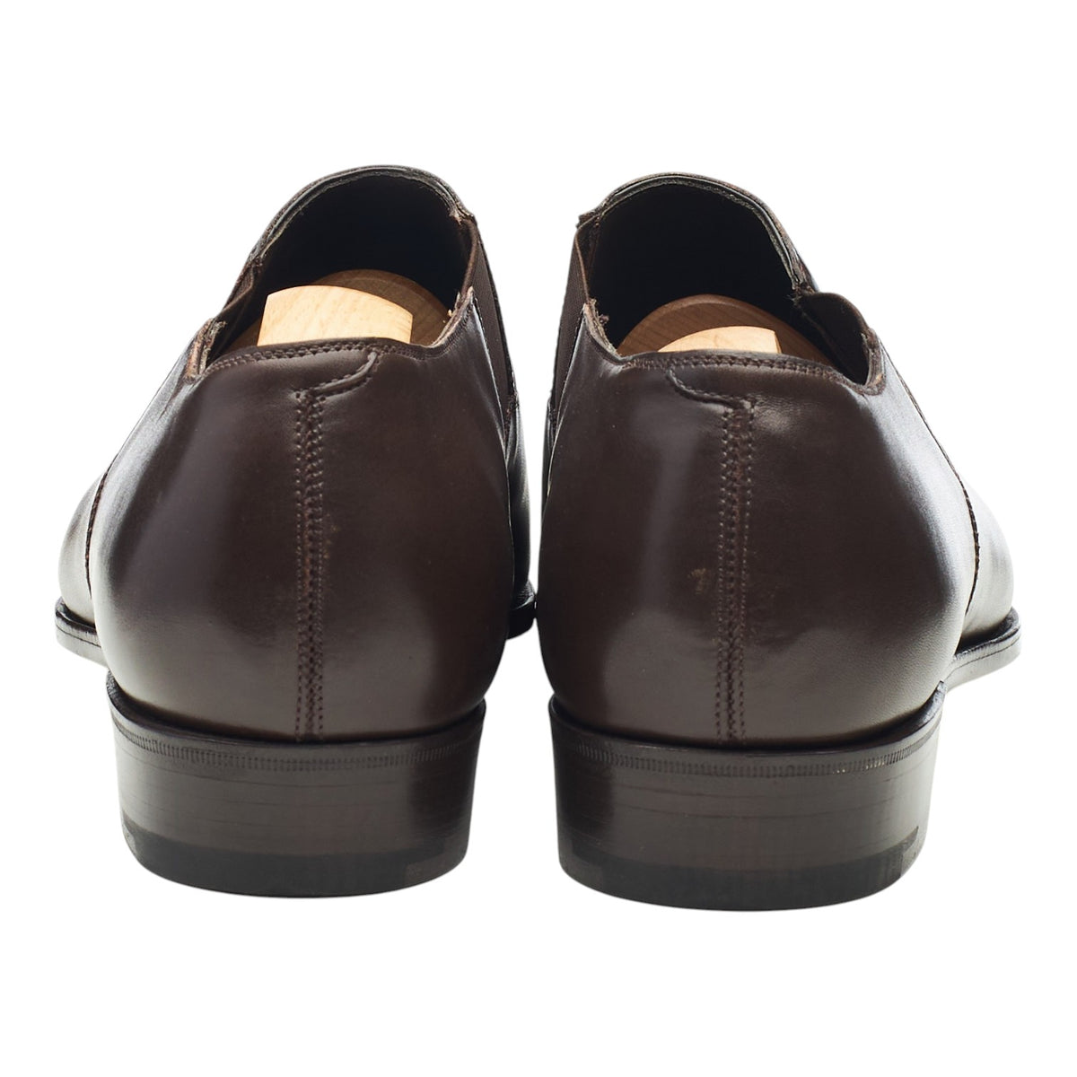 'Litchfield' Brown Leather Slip-On Loafers UK 11 D