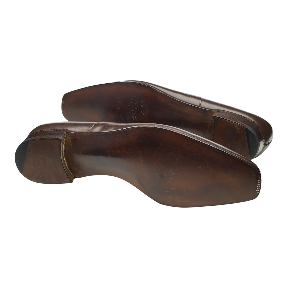 'Litchfield' Brown Leather Slip-On Loafers UK 11 D