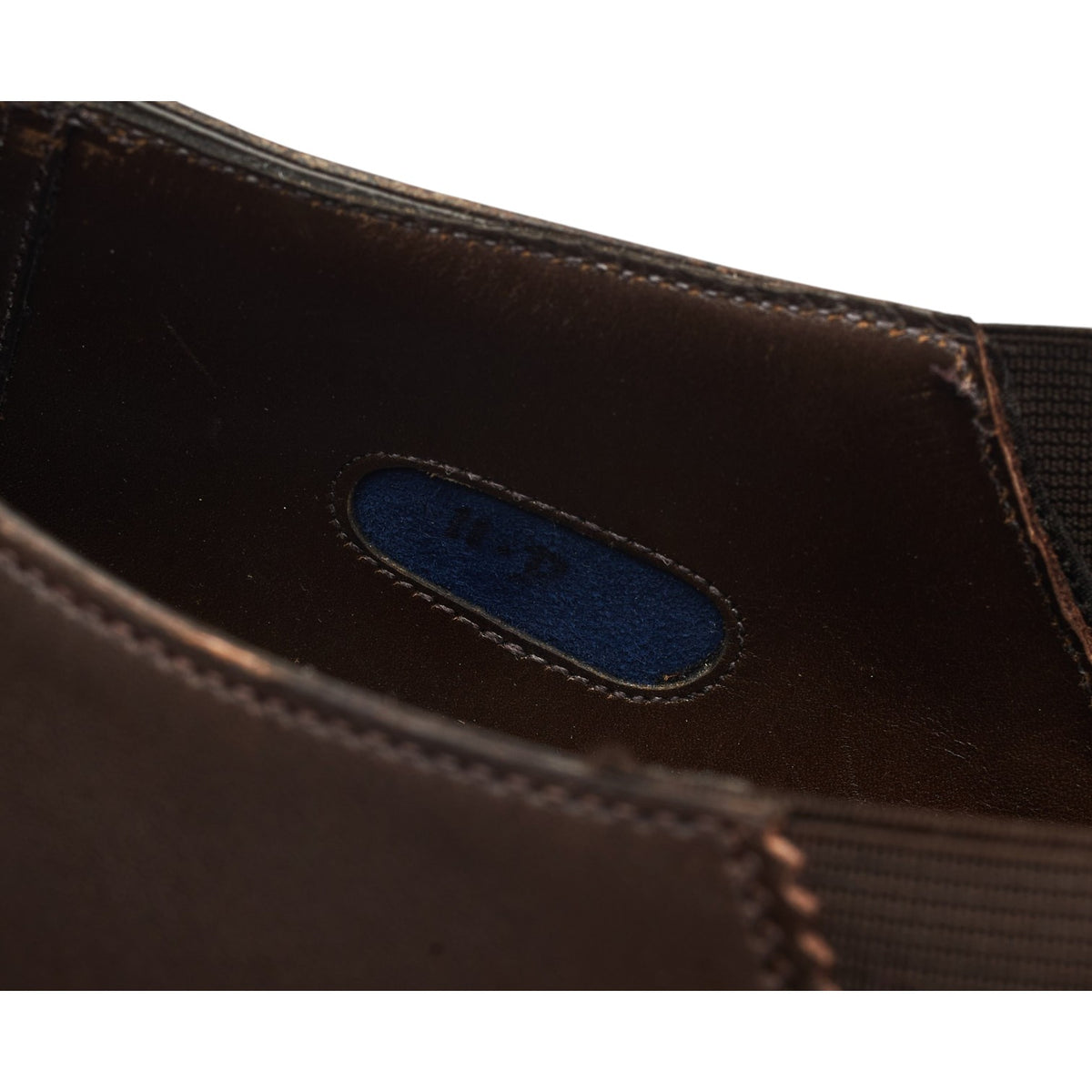 'Litchfield' Brown Leather Slip-On Loafers UK 11 D