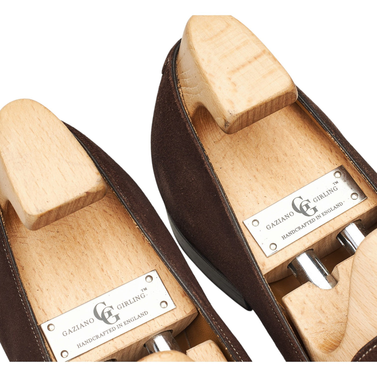 'Ashby' Dark Brown Suede Full Strap Loafers UK 10 E