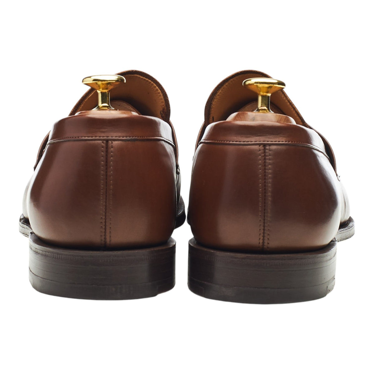 'Ashley' Brown Leather Loafers UK 8 G