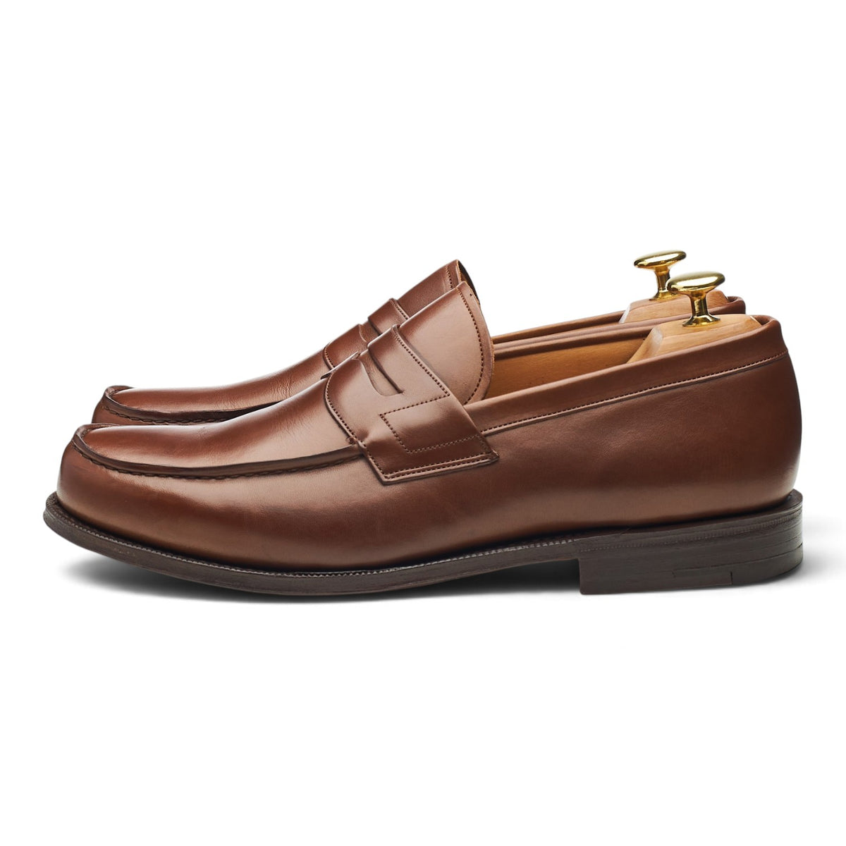 'Ashley' Brown Leather Loafers UK 8 G
