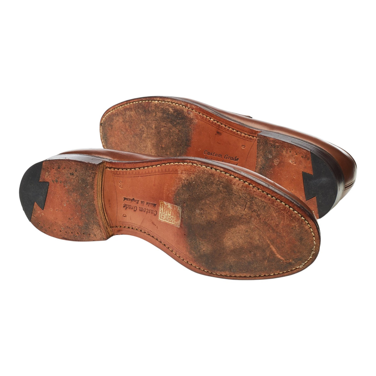 'Ashley' Brown Leather Loafers UK 8 G