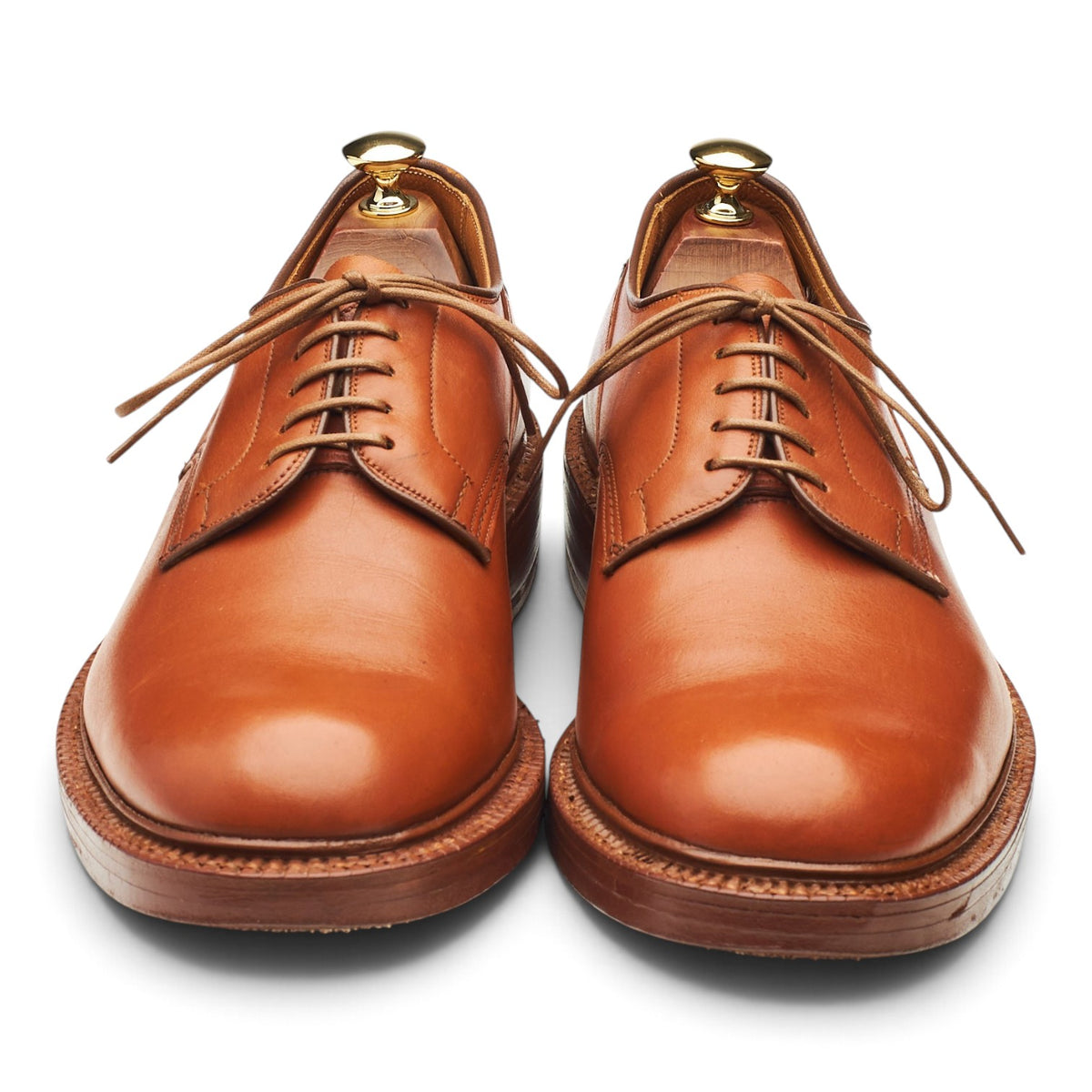 Tan Brown Leather Derby UK 9.5