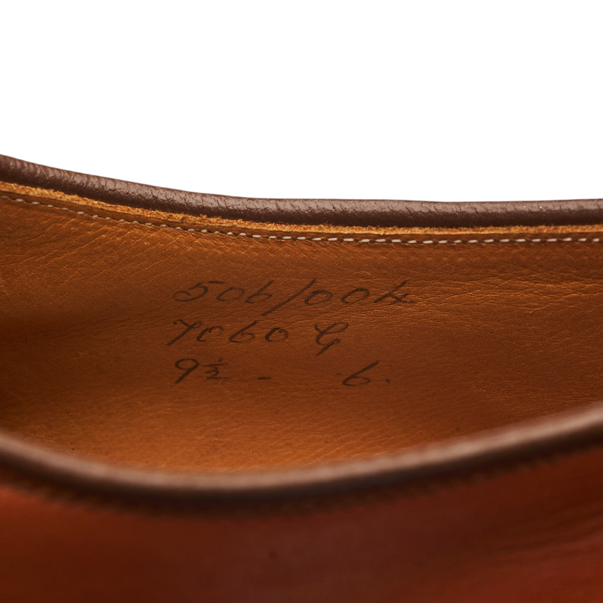 Tan Brown Leather Derby UK 9.5