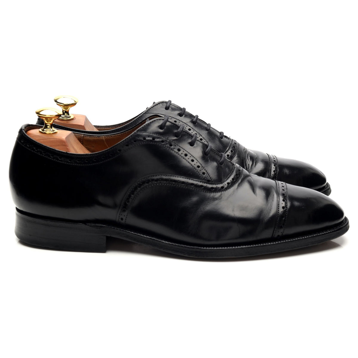 Black Leather Oxford Brogue UK 8 G