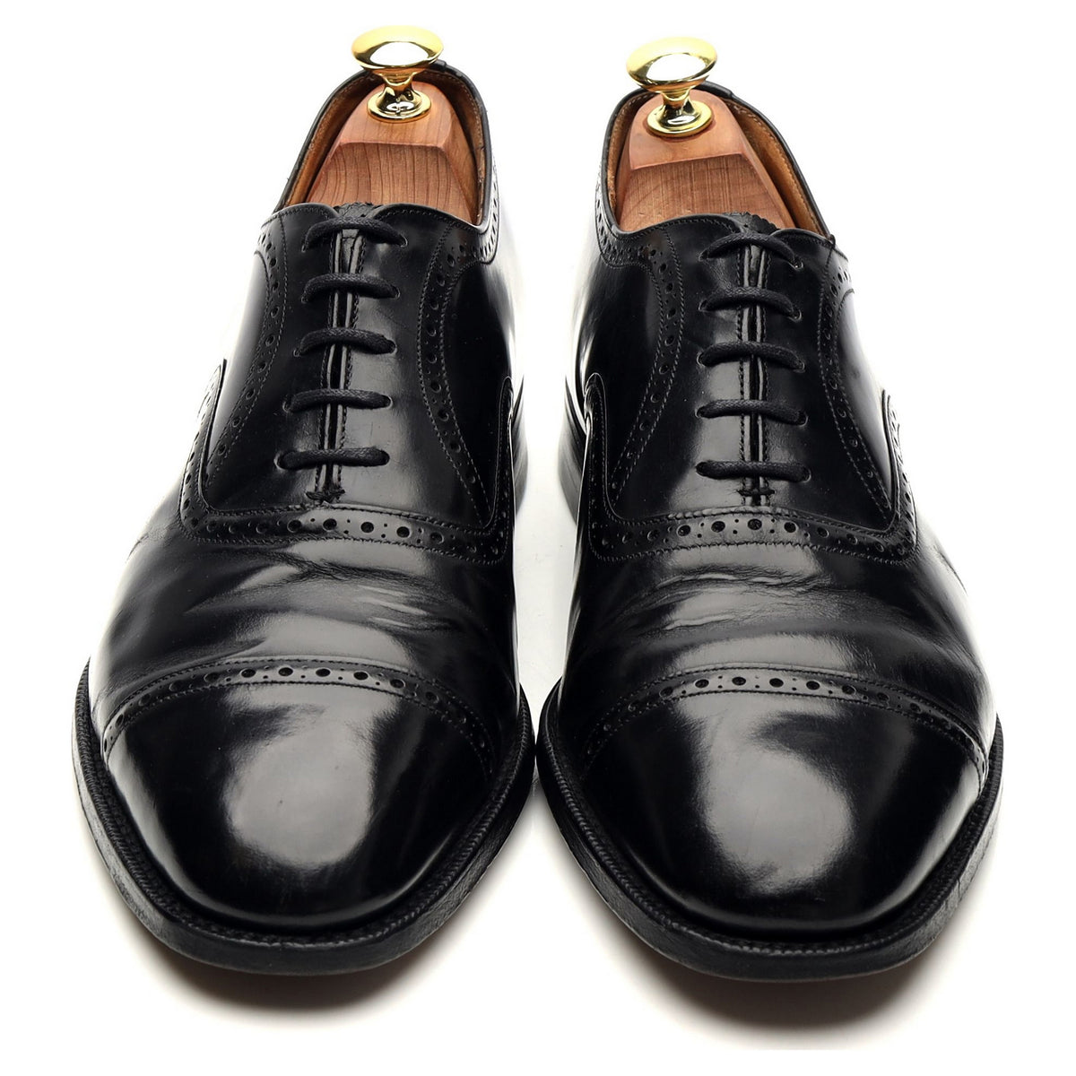 Black Leather Oxford Brogue UK 8 G