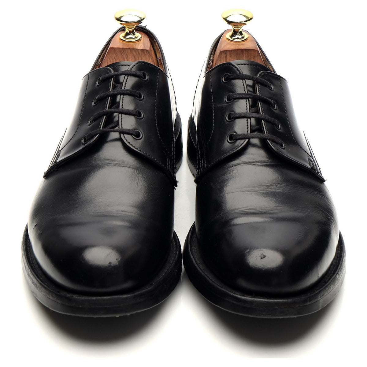 &#39;Althorp&#39; Black Leather Derby UK 7 F