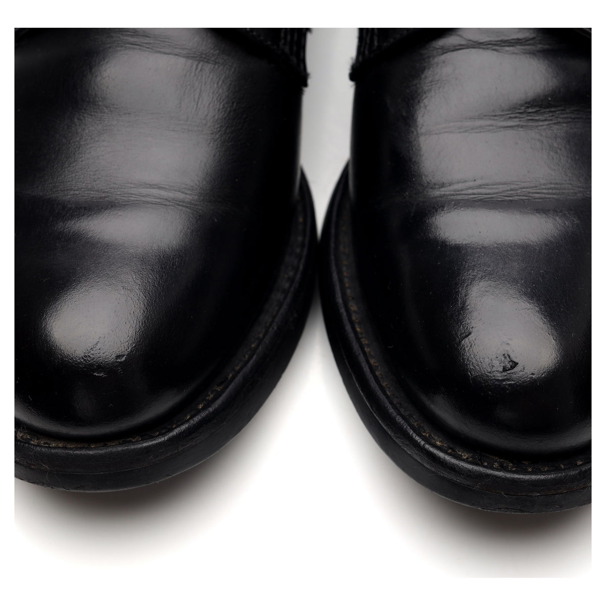 &#39;Althorp&#39; Black Leather Derby UK 7 F