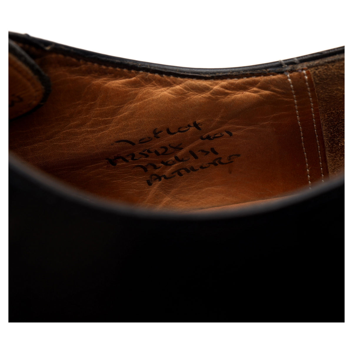 &#39;Althorp&#39; Black Leather Derby UK 7 F