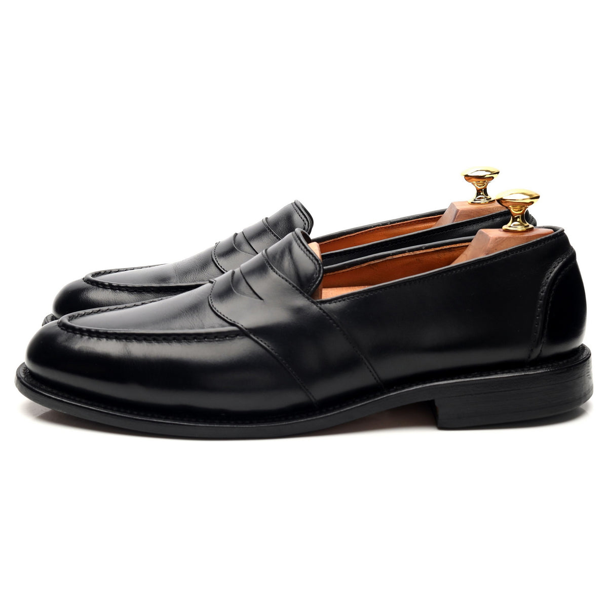 &#39;Randolph&#39; Black Leather Loafers UK 9 US 10 C