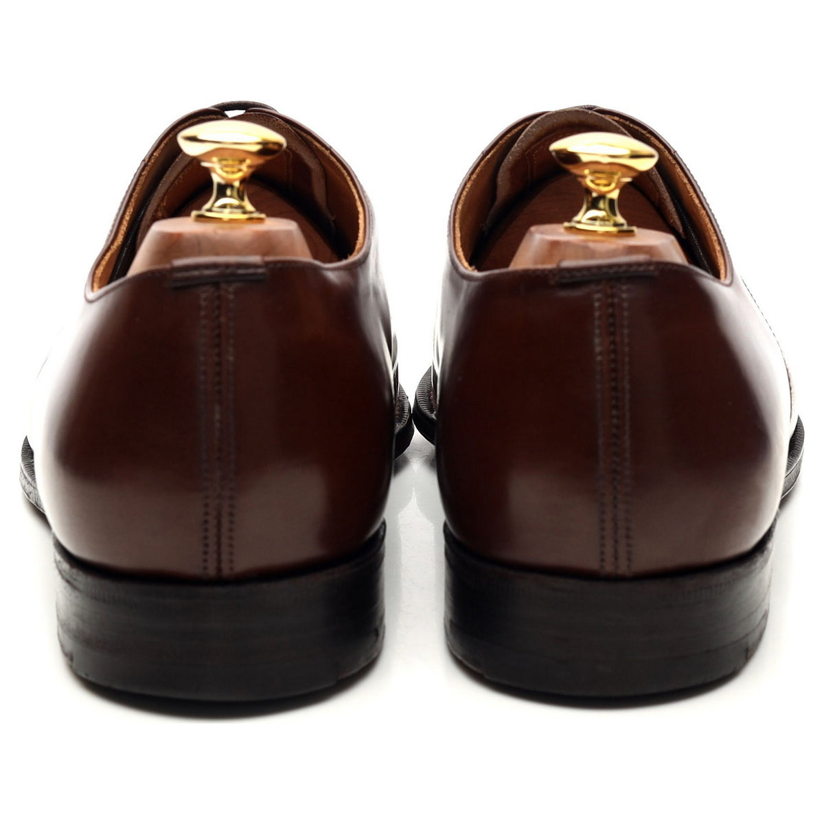 &#39;Balmoral&#39; Brown Leather Oxford UK 10 F