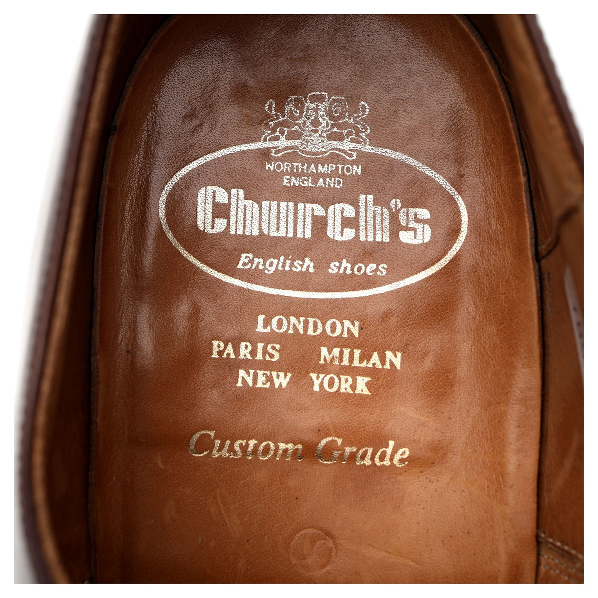 &#39;Balmoral&#39; Brown Leather Oxford UK 10 F