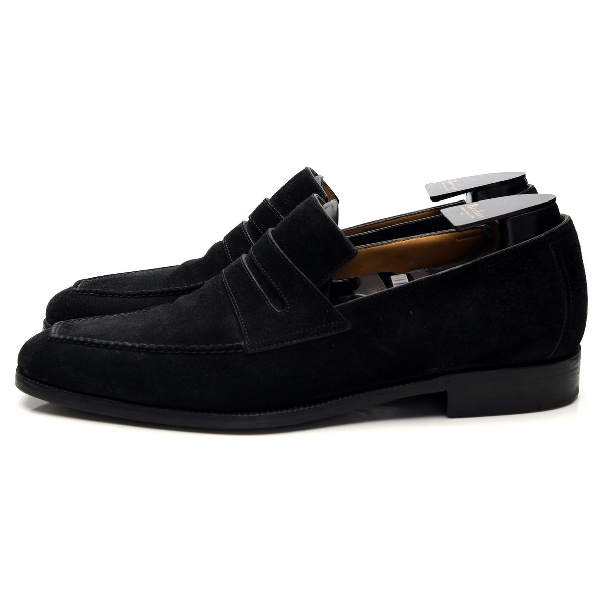 &#39;Andy&#39; Black Suede Loafers UK 9