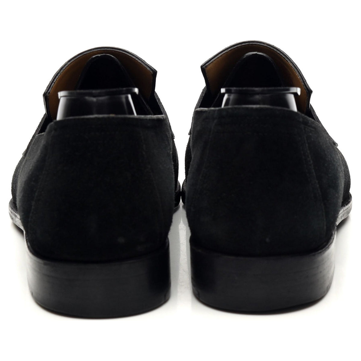 &#39;Andy&#39; Black Suede Loafers UK 9