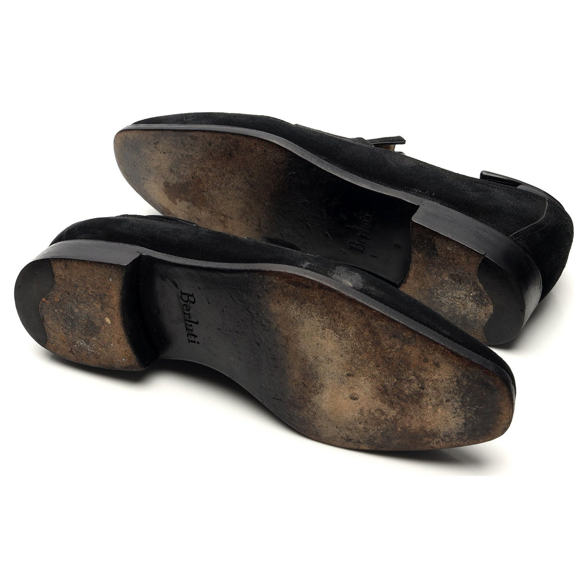 &#39;Andy&#39; Black Suede Loafers UK 9