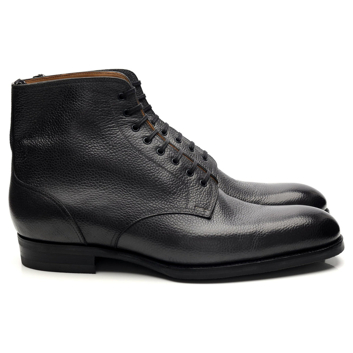 MTO &#39;4035&#39; Dark Grey Leather Boots UK 8.5 F